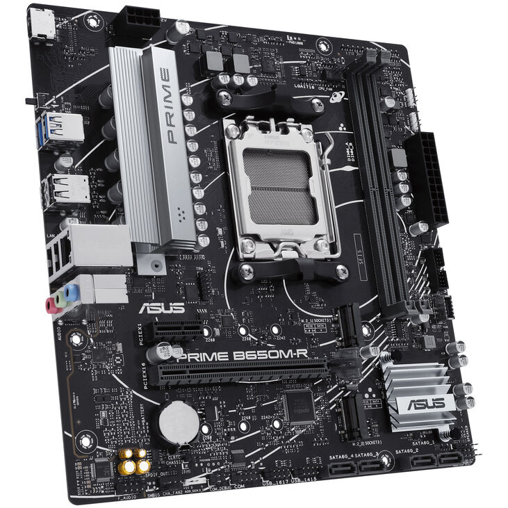 ASUS Prime B650M-R Mainboard, B650-Chipsatz, Sockel AM5, DDR5 image number 4