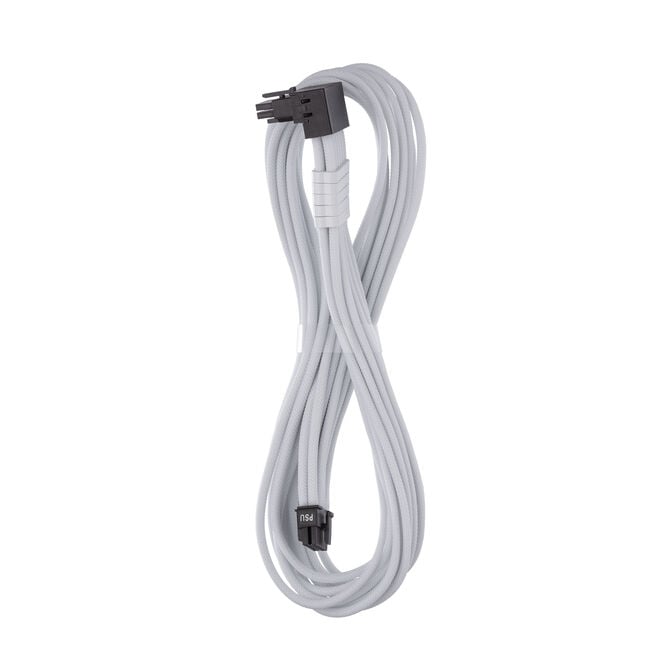 CableMod C-Series Pro ModMesh 12V-2x6 cable, 90&deg; connector, for Corsair Type 5 RMx Shift PSUs - white, 65cm image number 0