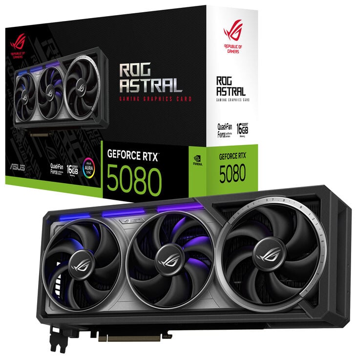ASUS ROG Astral GeForce RTX 5080, 16384 MB GDDR7 image number 0