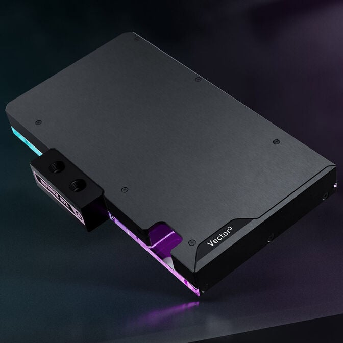 EKWB EK-Quantum Vector&sup3; Master RTX 5090 GPU-Wasserk&uuml;hler, D-RGB, Backplate - Acryl image number 5