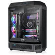 Thermaltake The Tower 600 PC Case, Mid Tower, ATX, Tempered Glass &ndash; includes 2x 140mm Fans, Black image number null