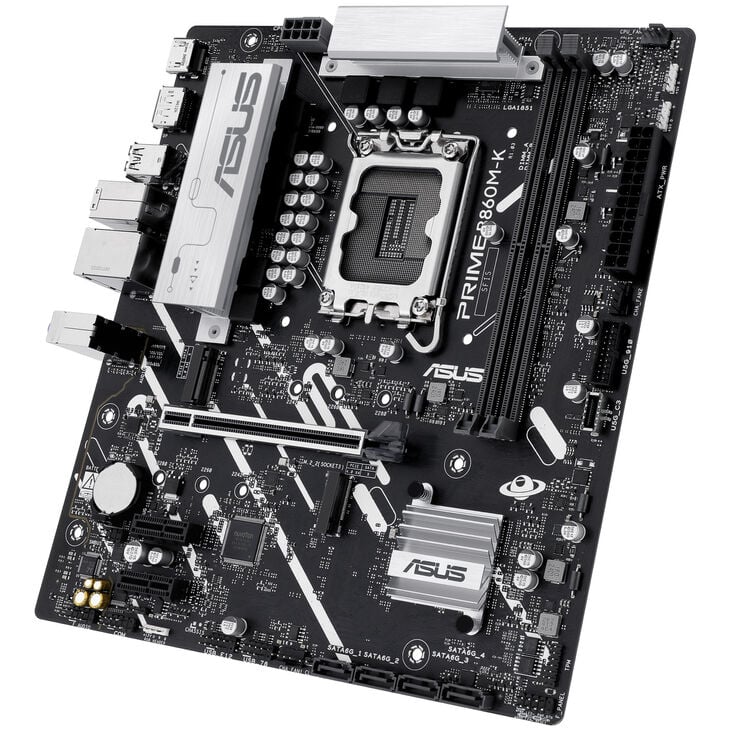 ASUS Prime B860M-K Motherboard, Socket LGA 1851, Intel B860, Micro-ATX, DDR5 image number 5