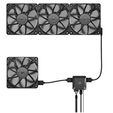 Corsair iCUE LINK RX120 Series, PWM L&uuml;fter 3er Pack - 120 mm, schwarz image number null