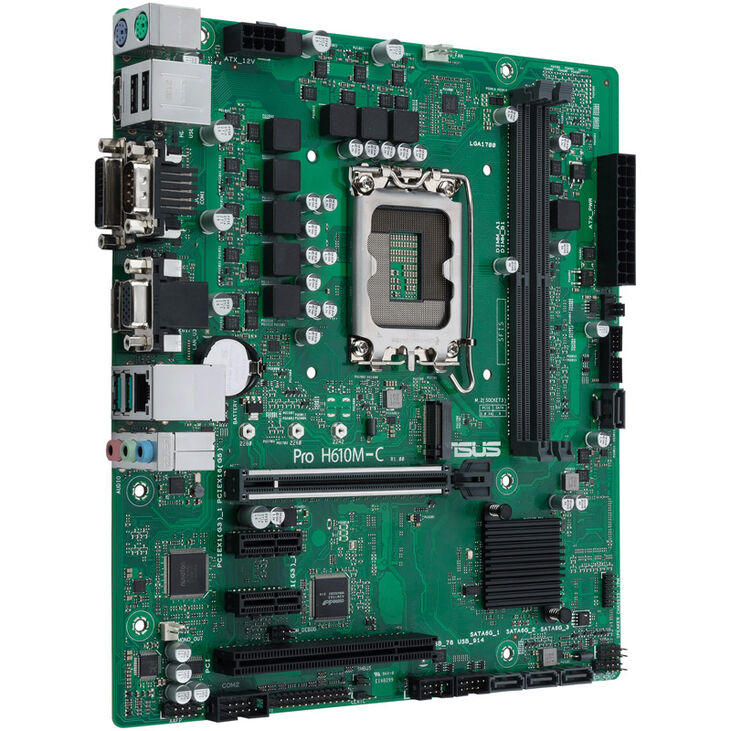 ASUS PRO H610M-C-CSM, Intel H610 Mainboard, Sockel 1700, DDR5 image number 5