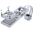 HAVN HS 420 VGPU PC Case + PHANTEKS Glacier One 420D30 X2 DRGB AiO Water Cooling - 420mm, white image number null
