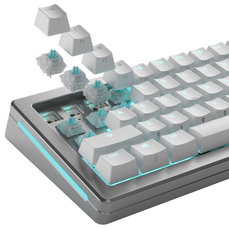 Glorious Lynx Silent Switches, Mechanical, 5-Pin, Linear, MX Stem, 40g - Lubed, 36 Pieces image number 8