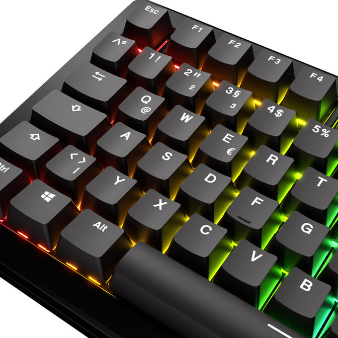 Glorious GPBT Basics Keycaps, ISO Layout (DE), PBT, Doubleshot - Classic Black image number 3