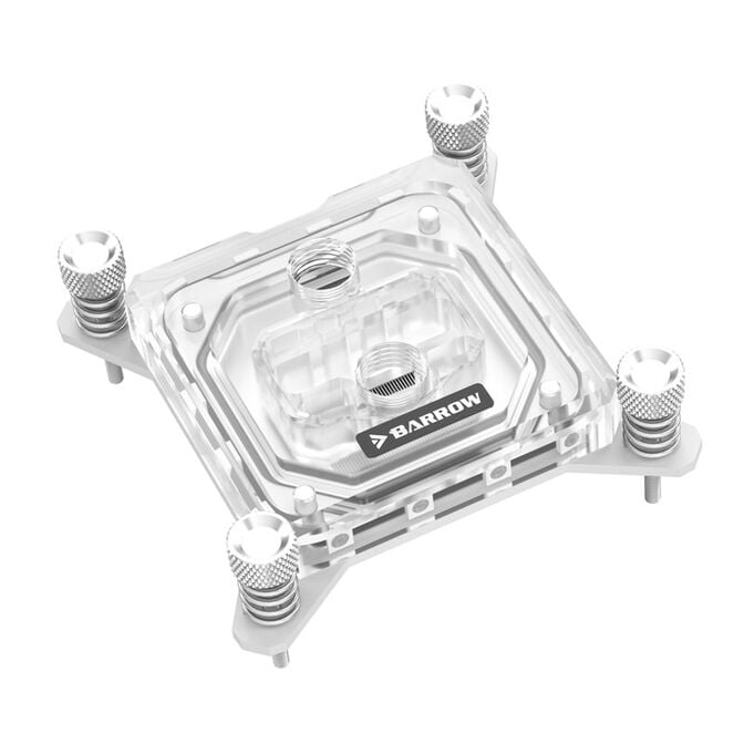 Barrow Intel CPU Wasserblock RGB, Acryl - wei&szlig; image number 1