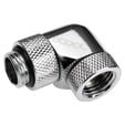 Alphacool Eiszapfen Angle Adapter 90 Degrees Rotatable G1/4 Female to G1/4 Female - chrome image number null