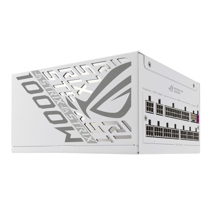 ASUS ROG Strix 1000W Platinum, 80 PLUS Platinum power supply, modular, PCIe 5.1 - 1,000 watts, white image number 3