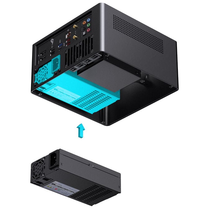 Jonsbo N10 PC case, mini-tower, mini-ITX - black image number 14