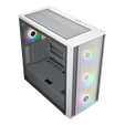 Cooler Master MasterBox 600 ARGB PC-Geh&auml;use, Midi-Tower, E-ATX, RGB, Tempered Glass - wei&szlig; image number null