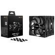 be quiet! Pure Wings 3 Fans, PWM - black, 140mm, pack of 3 image number null