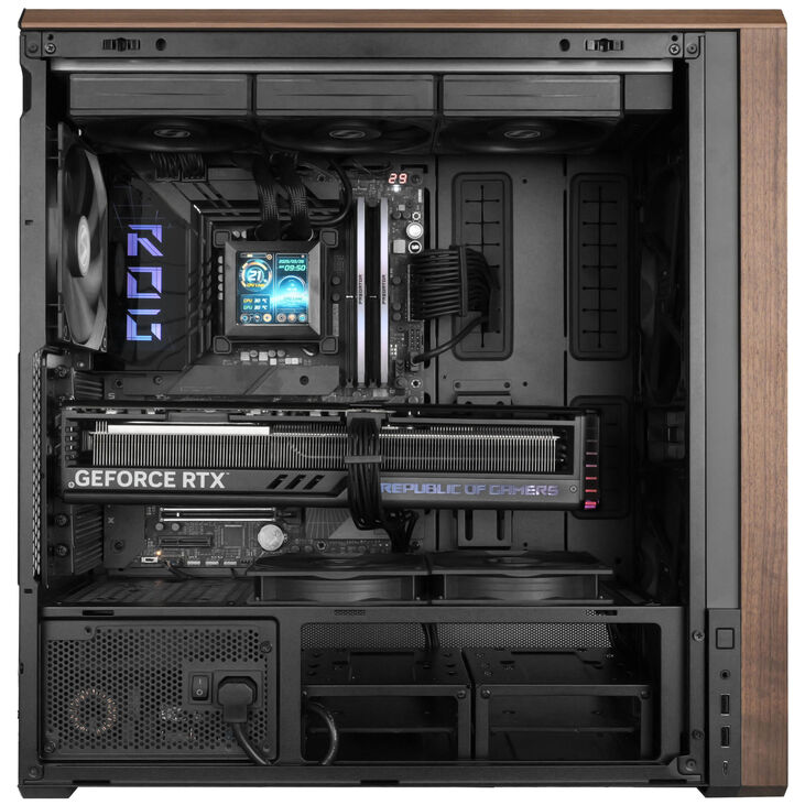 Lian Li Lancool 217 PC-Gehäuse, Midi-Tower, ATX, Tempered Glass - schwarz image number 8