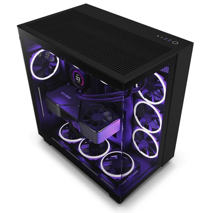 NZXT H9 Flow Mid Tower - Black image number 4