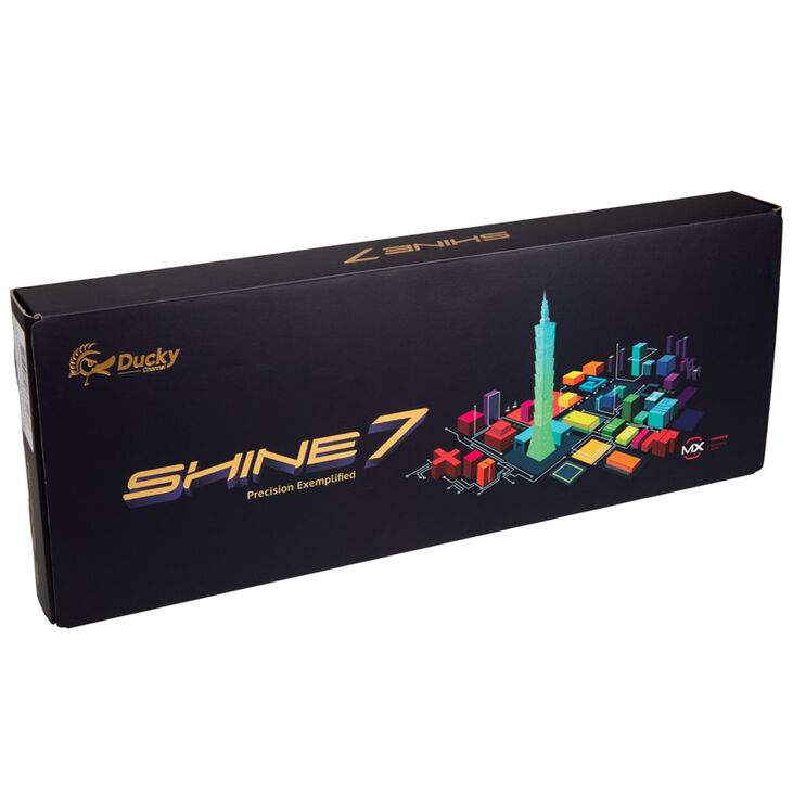 Ducky Shine 7 PBT Gaming Tastatur - MX-Red (US), RGB LED, blackout image number 9