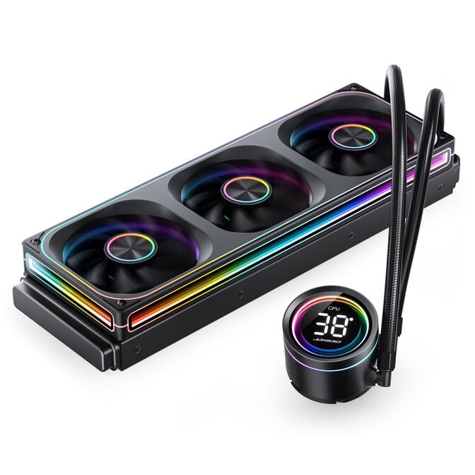 Jonsbo TH-360 AiO Wasserk&uuml;hlung, ARGB, Segmentanzeige - 360mm, schwarz image number 2