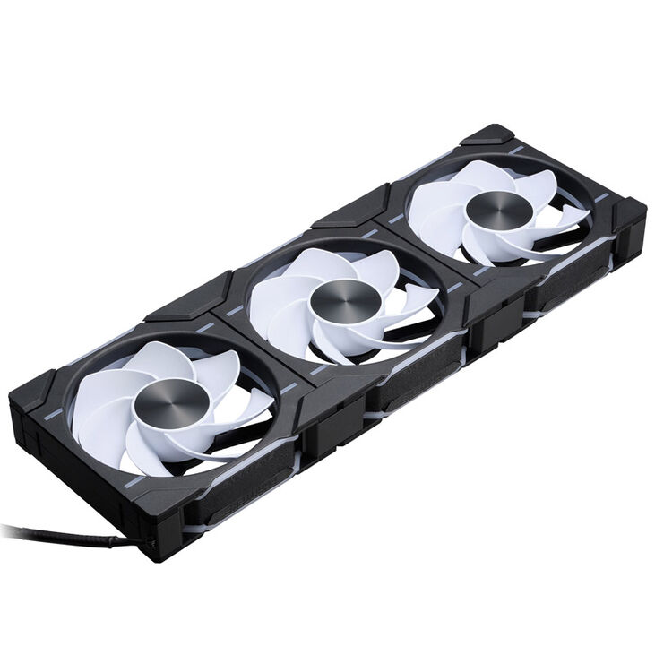 PHANTEKS D30 PWM Reverse Airflow D-RGB Lüfter, 3er Pack - 120mm, schwarz image number 1