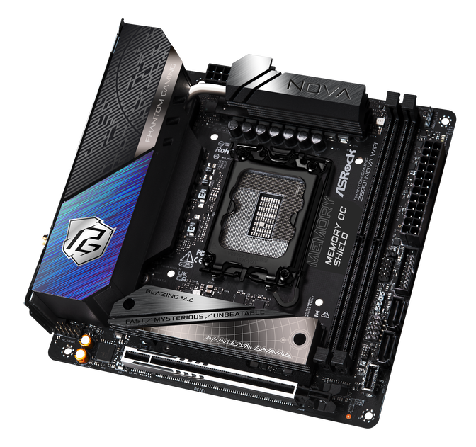 ASRock Z890I NOVA WiFi Mainboard, Sockel LGA 1851, Intel Z890, Mini-ITX, DDR5 image number 2
