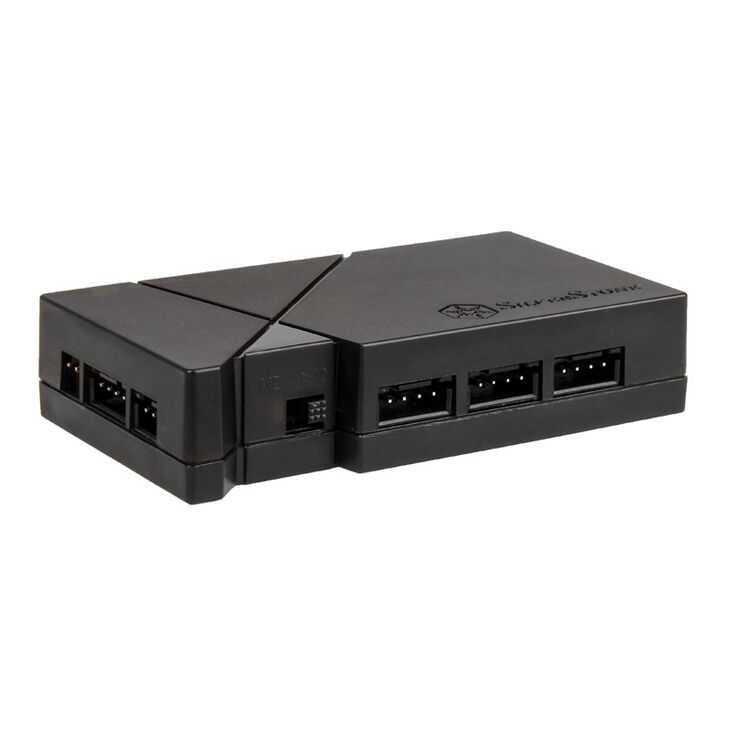 SilverStone SST-LSB01 RGB LED hub + 2x LED strips - black image number 0