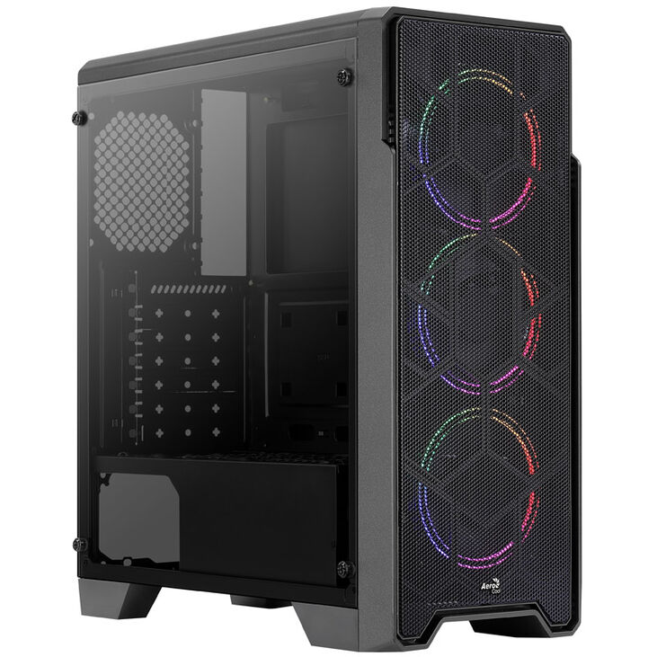 Aerocool Ore Saturn FRGB Midi-Tower, Tempered Glass - schwarz image number 7