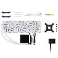 TRYX PANORAMA 360 AiO Water Cooling, 3D-AMOLED Display - 360mm, white image number null