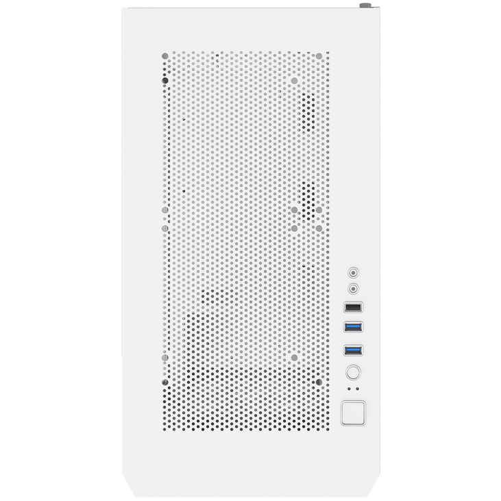 Montech AIR 100 LITE PC Case, Mid Tower, Micro-ATX, Tempered Glass - white image number 3