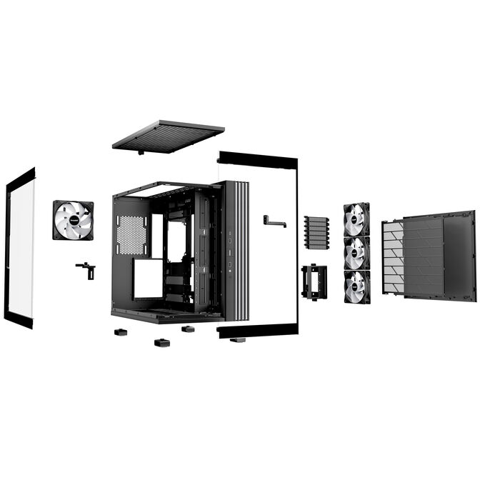 be quiet! Light Base 600 LX PC Case, Mid Tower, Tempered Glass, ARGB - black image number 8
