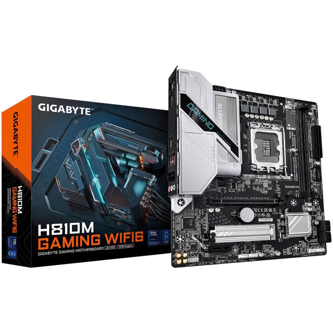 GIGABYTE H810M Gaming WiFi 6 Motherboard, Socket LGA 1851, Intel H810, Micro-ATX, DDR5 image number 0