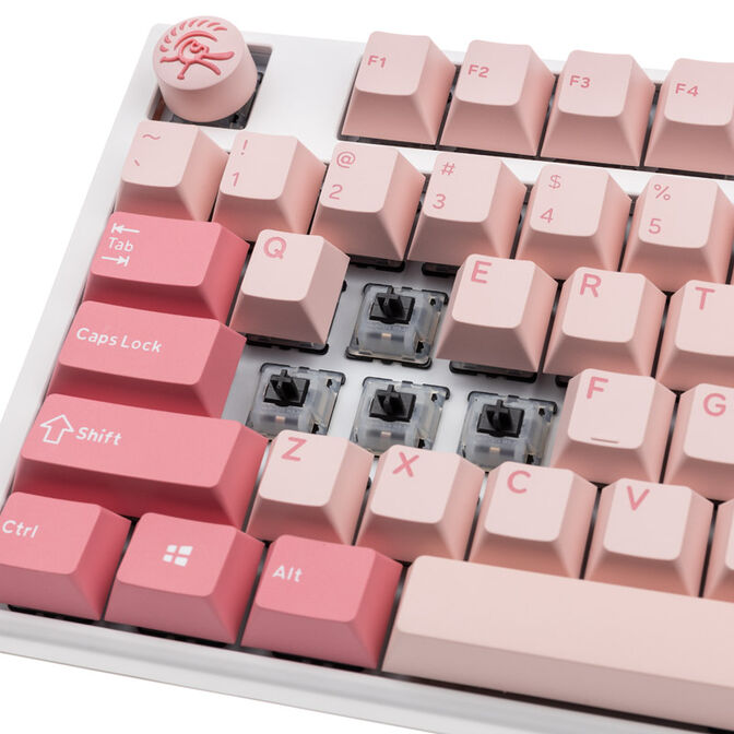 Ducky One 3 Gossamer Pink Gaming Keyboard - MX-Black Clear Top (US) image number 4