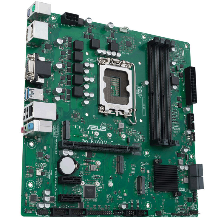 ASUS PRO B760M-C-CSM, Intel B760 Mainboard, Sockel 1700, DDR5 image number 4