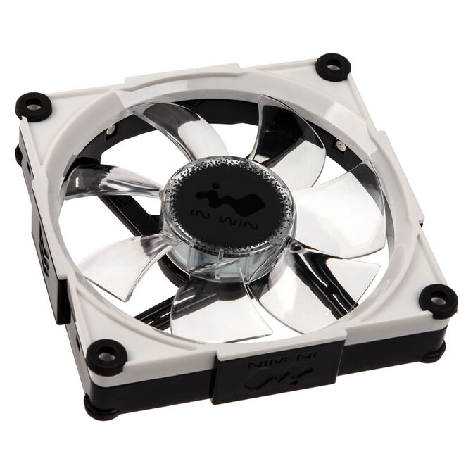 InWin Aurora RGB-LED fan, 120mm, 3-pack - black/white image number 1