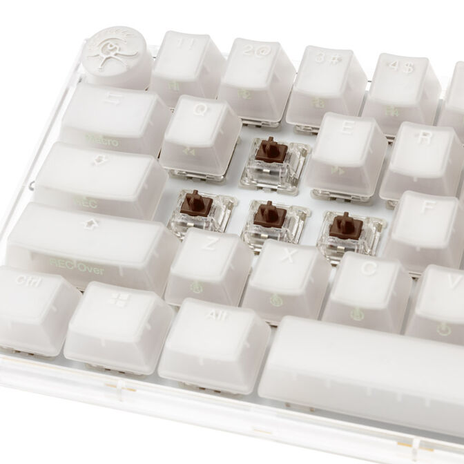 Ducky One 3 Aura White SF Gaming Tastatur, RGB LED - MX-Brown (US) image number 4