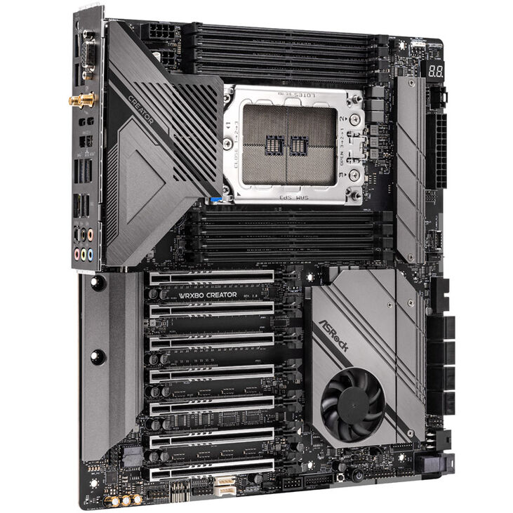 ASRock WRX80 Creator R2.0, AMD WRX80 motherboard, Socket sWRX8 image number 1
