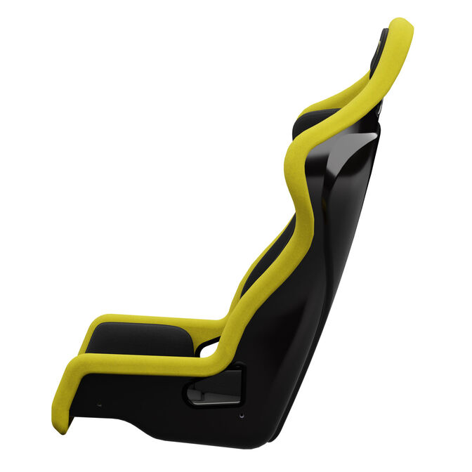 Sabelt SRS-1 Simracing-Sitz, Glasfaser-Schale, gepolstert - racing black image number 1