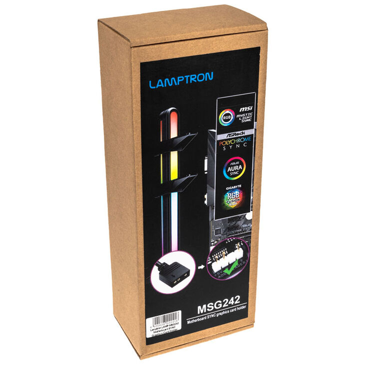 Lamptron GPU Halter, ARGB - schwarz image number 3