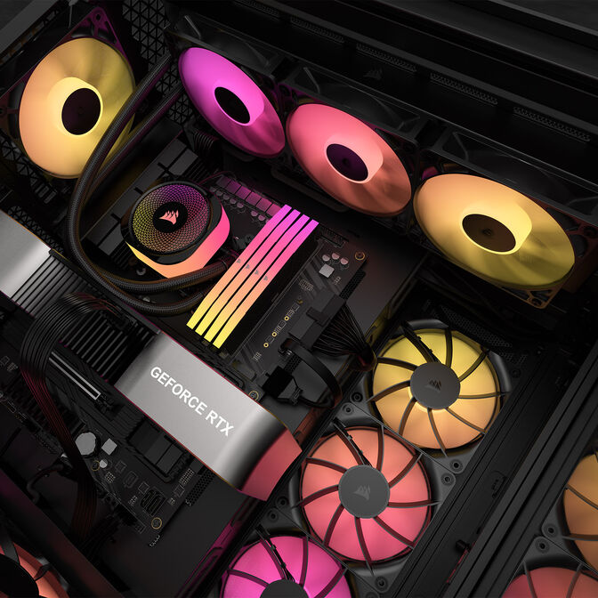 Corsair RS A-RGB L&uuml;fter - 120 mm, schwarz image number 9