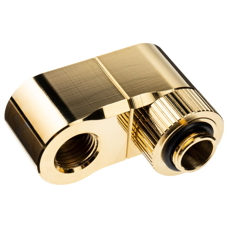 EK Water Blocks EK-Quantum Torque G1/4 inch double extension offset MF 28 - gold image number 2