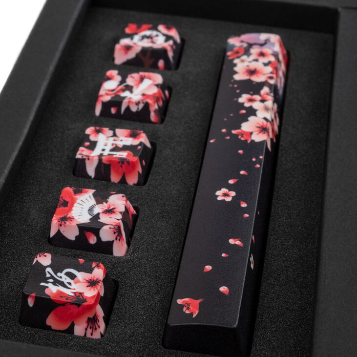 Traitors Sakura Kuro, Keycap Set, PBT 5-side Dye-Sub image number 3