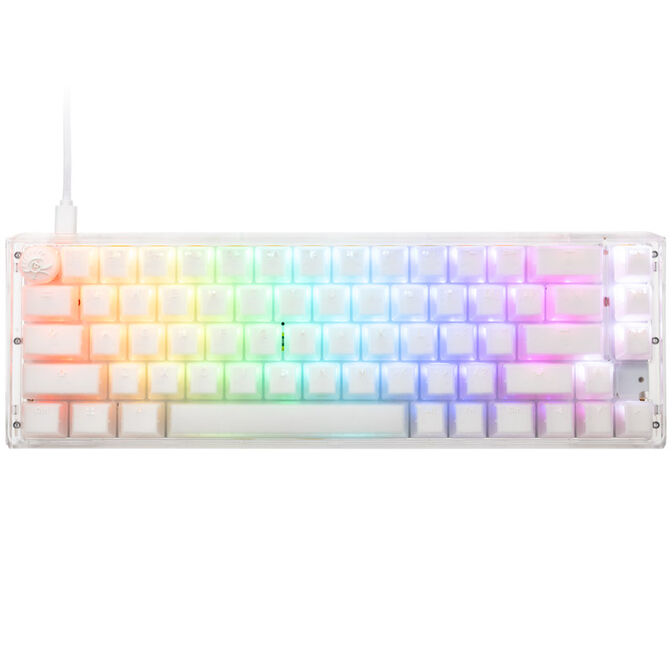 Ducky One 3 Aura White SF Gaming Tastatur, RGB LED - MX-Brown (US) image number 1
