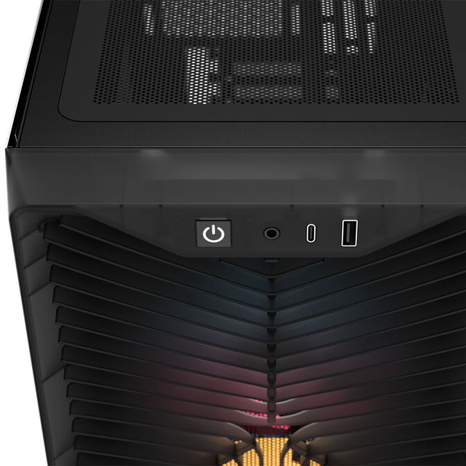 Corsair 3200D RS ARGB PC Case, Mid Tower, ATX, Tempered Glass - Grey image number 1