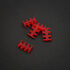 King Mod Service 6-Slot Kabelkamm 4mm groß - rot - 5er Set image number null