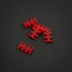 King Mod Service 6-Slot Kabelkamm 4mm groß - rot - 5er Set