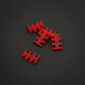 King Mod Service 6-Slot Kabelkamm 4mm groß - rot - 5er Set