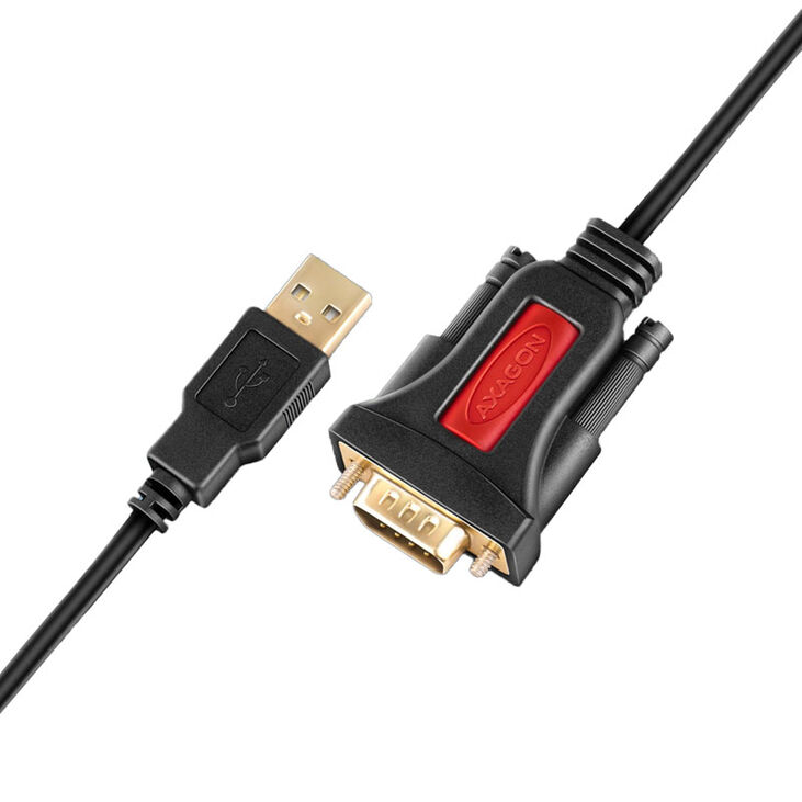 AXAGON ADS-1PSN Adapterkabel, RS-232 COM Port auf USB 2.0 - PL2303GT-Chip image number 1