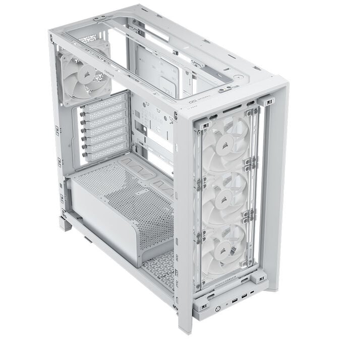 Corsair FRAME 4000D RS Wood PC Case, Mid Tower, E-ATX - Wood, white image number 6