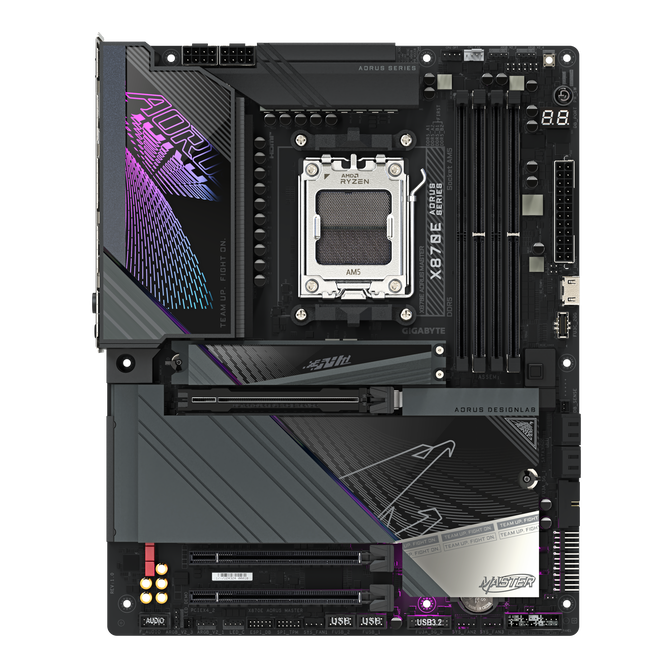Gigabyte X870E AORUS Master Mainboard, Sockel AM5, AMD X870E, ATX, DDR5 image number 1