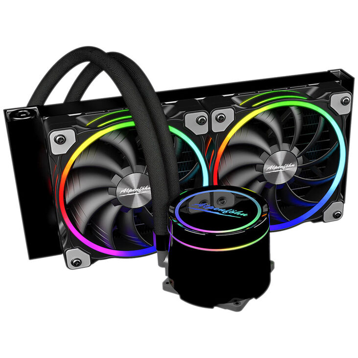 Kolink Rocket Heavy Mini-ITX Case - Gunmetal Grey + Alpenföhn Gletscherwasser 240 High Speed Bundle image number 7