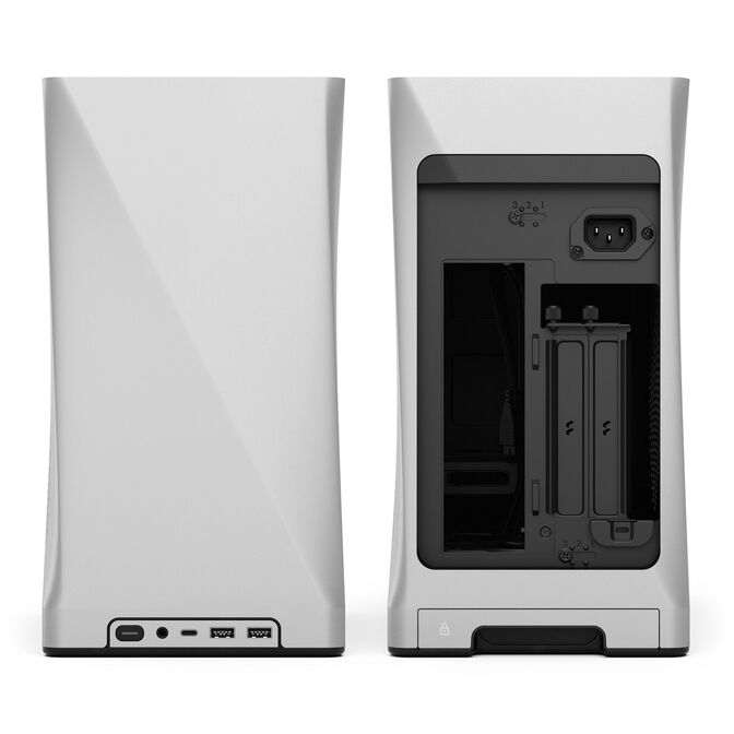 Fractal Design Era 2 Mini-ITX Case, Walnut Wood Panel &ndash; Silver image number 11