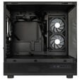 GSI SmartAssembly ARGB Glass Micro-ATX PC case, mid tower, Micro-ATX, Tempered Glass - black, 650 watts bronze power supply image number null